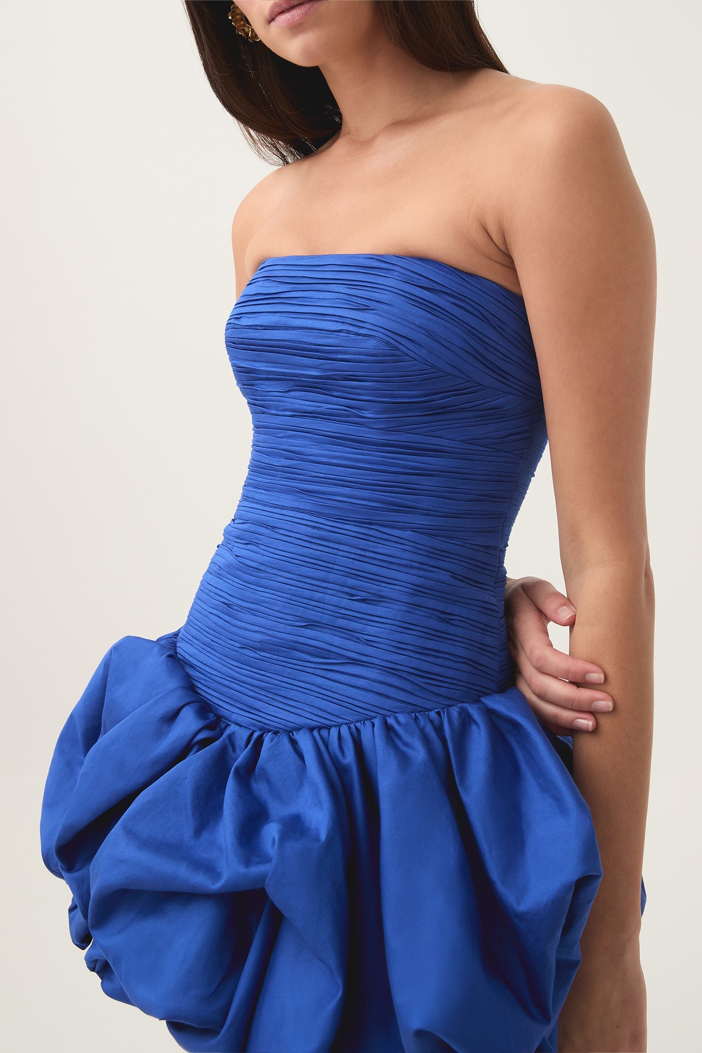 VIOLETTE BUBBLE HEM MINI DRESS FOR COCKTAIL PARTY