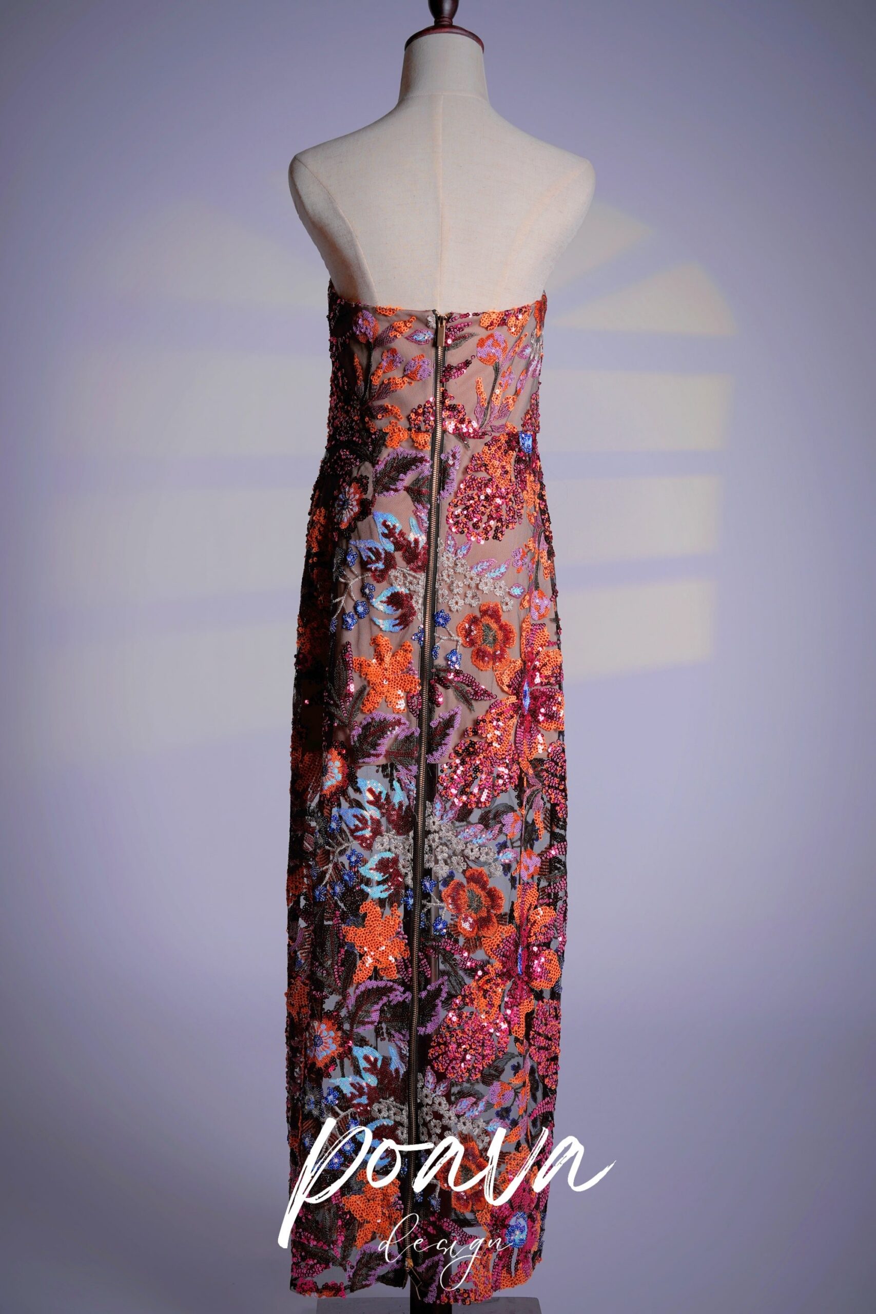 THÉRÈSE SEQUIN MULTICOLOUR MIDI DRESS