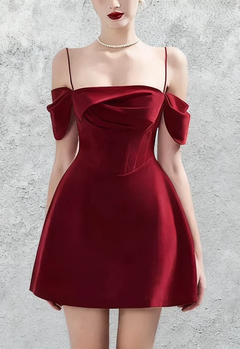 24_4a101956-4dac-4403-a5cc-68cae309a42a VELVET STRAP MINI DRESS, CLARET, COCKTAIL PARTY