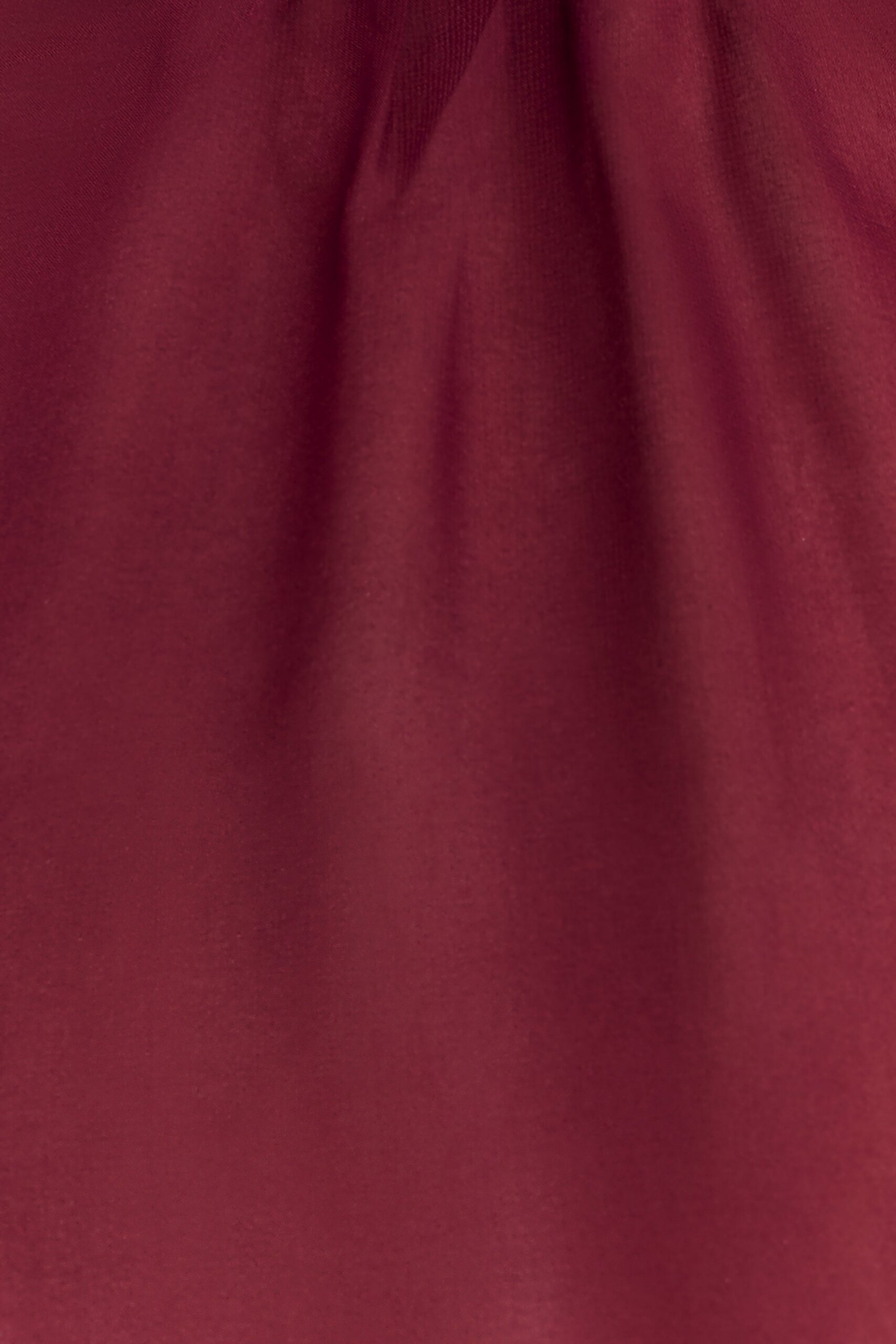 CHIFFON RUFFLE MINI DRESS - WINE COCKTAIL PARTY