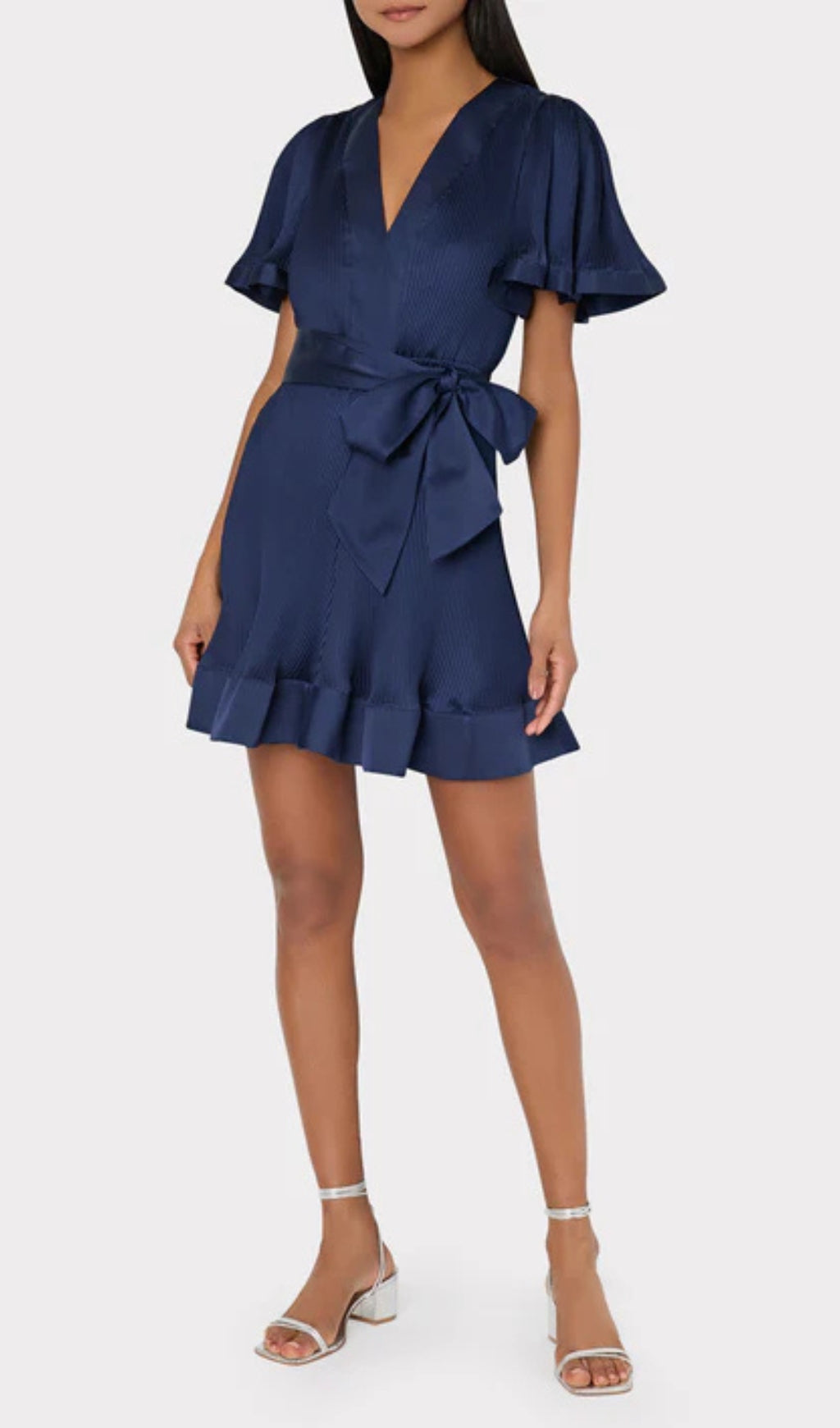 254_b1ce8bc7-6724-4fe2-ba0b-1e3a61e6547d SATIN PLEATED MINI DRESS FOR PARTIES