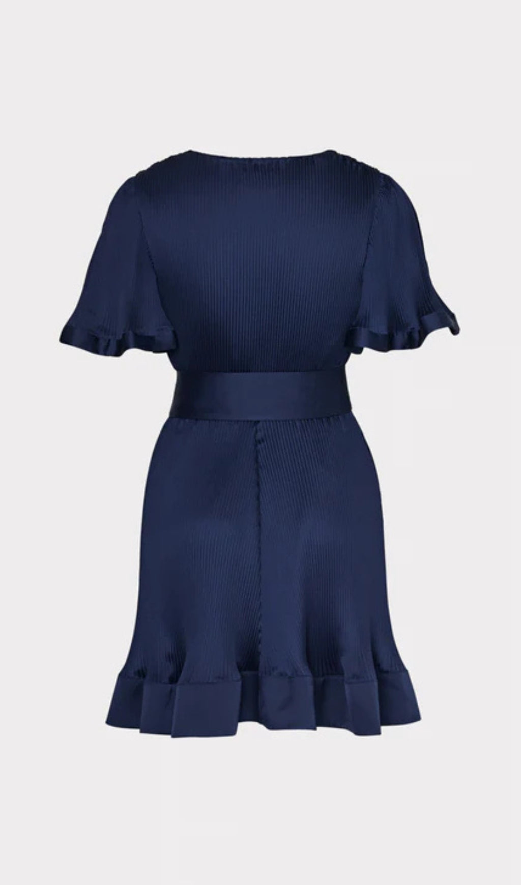 SATIN PLEATED MINI DRESS FOR PARTIES
