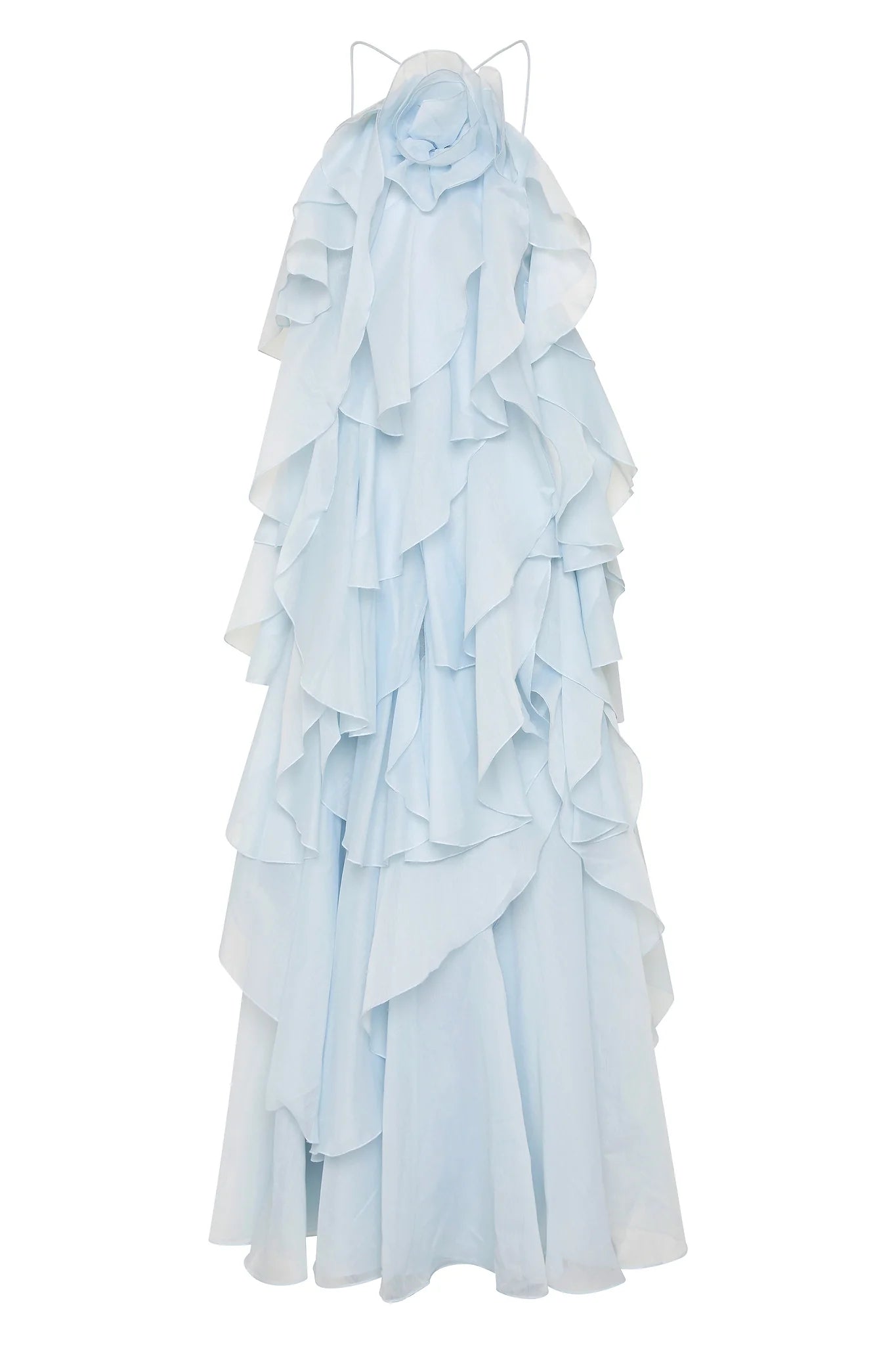 OFF-SHOULDER RUFFLE MAXI DRESS FOR WEDDING