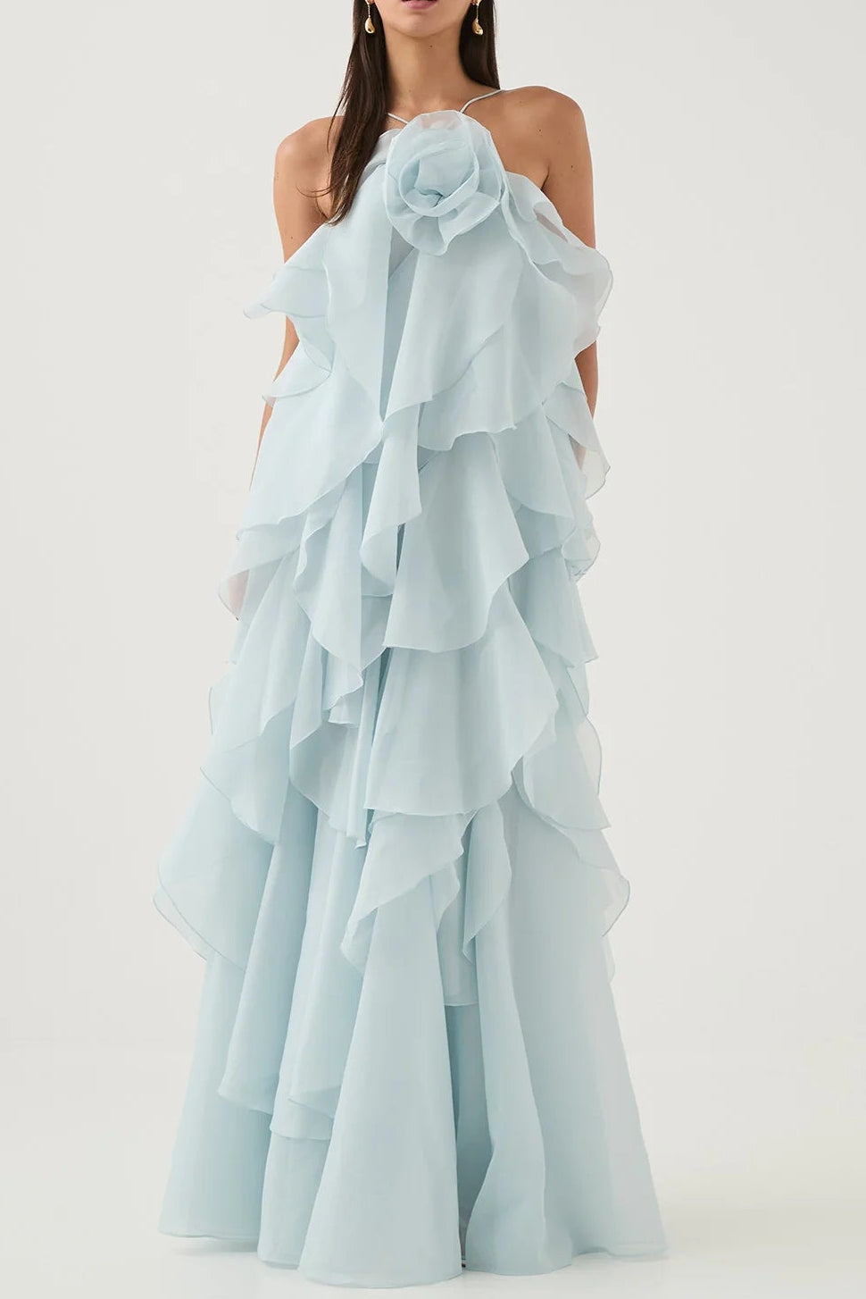 25RE5004_SIL-BLU_3_1740284991 OFF-SHOULDER RUFFLE MAXI DRESS FOR WEDDING