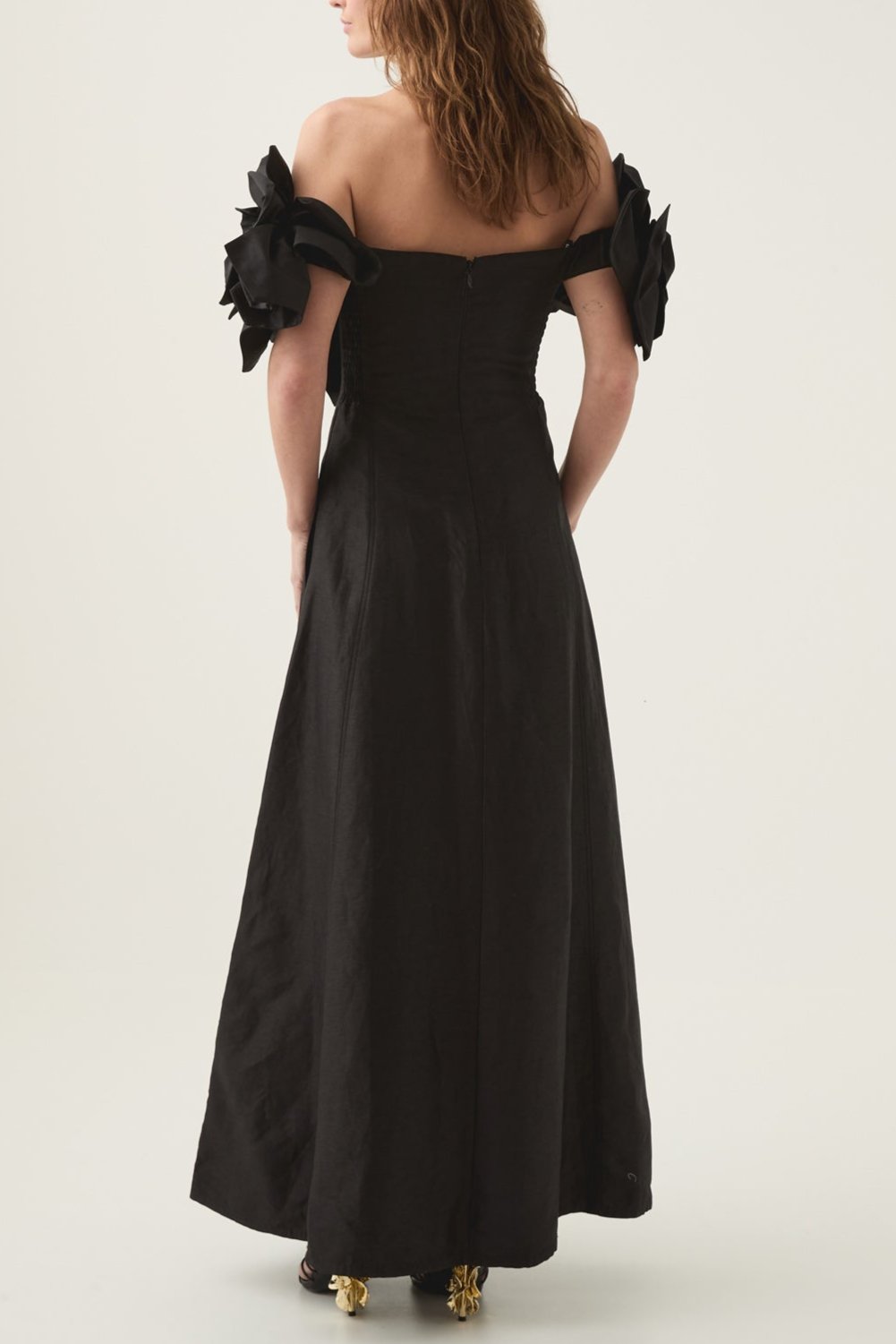 25RE5188_BLK_7 ETTA STRAPLESS MINI DRESS, BLACK FLOWER