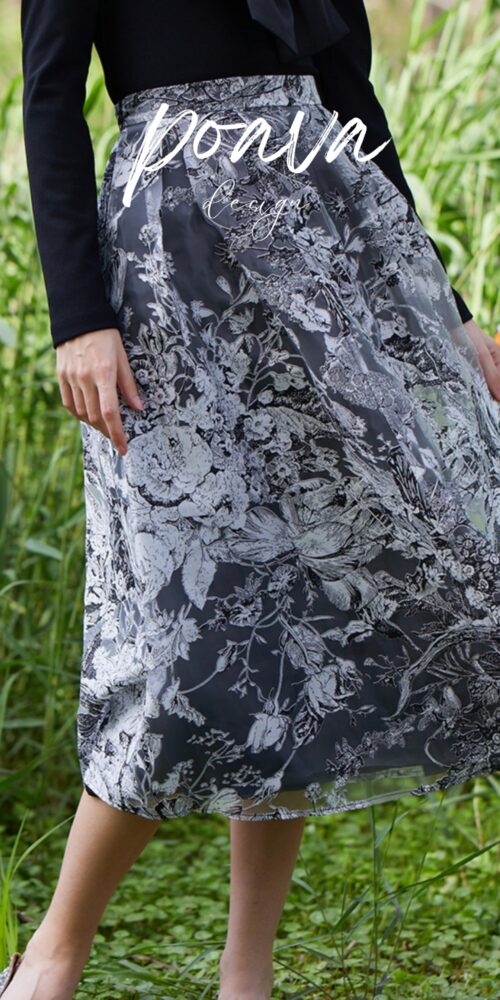 Floral mesh skirts