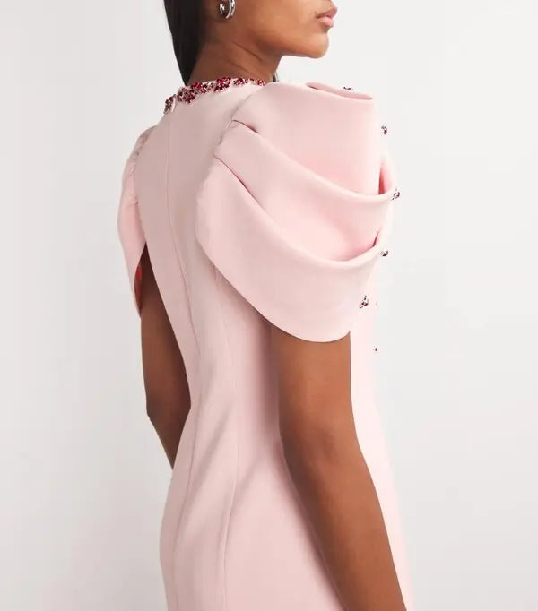 ROXANNE PINK CRYSTAL BODYCON GOWN