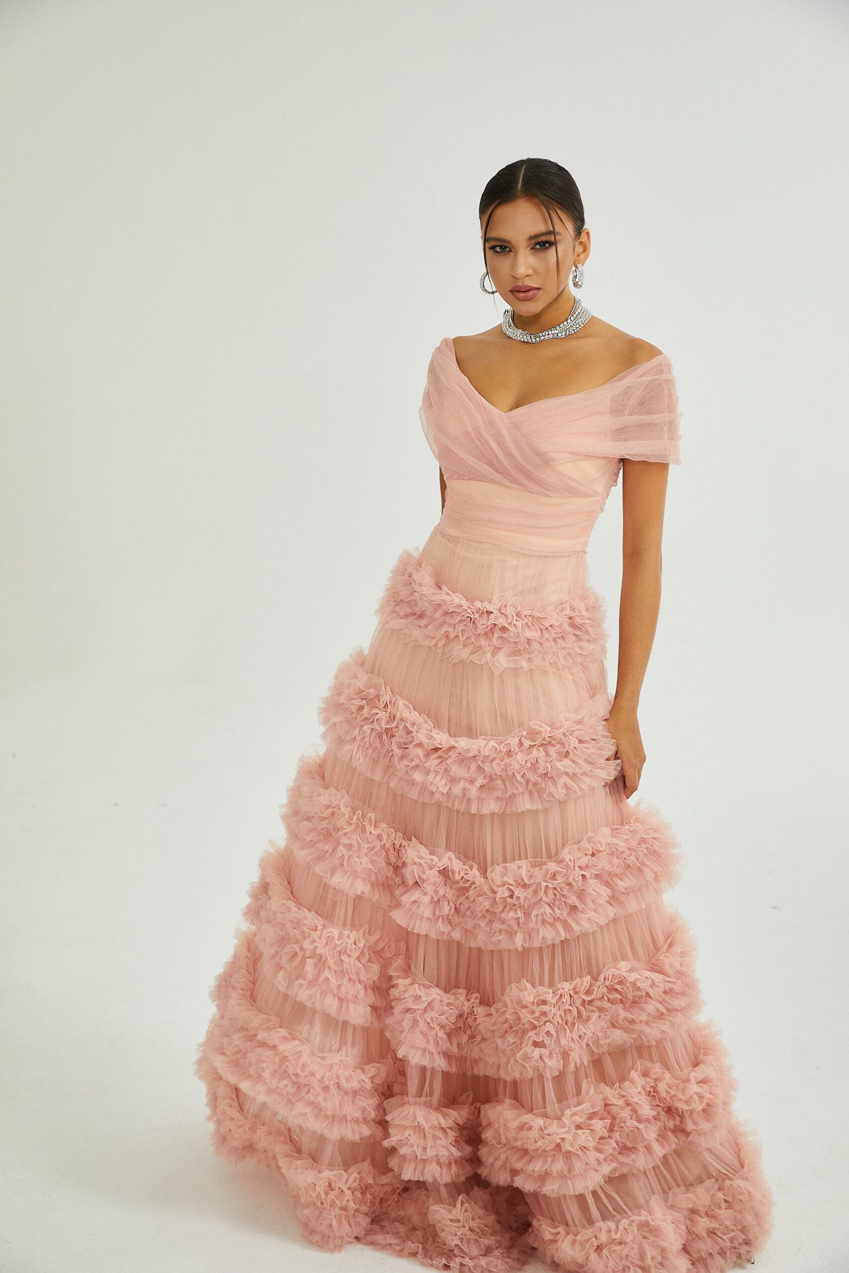SOLÈNE TIERED MAXI DRESS FOR WEDDING GUEST