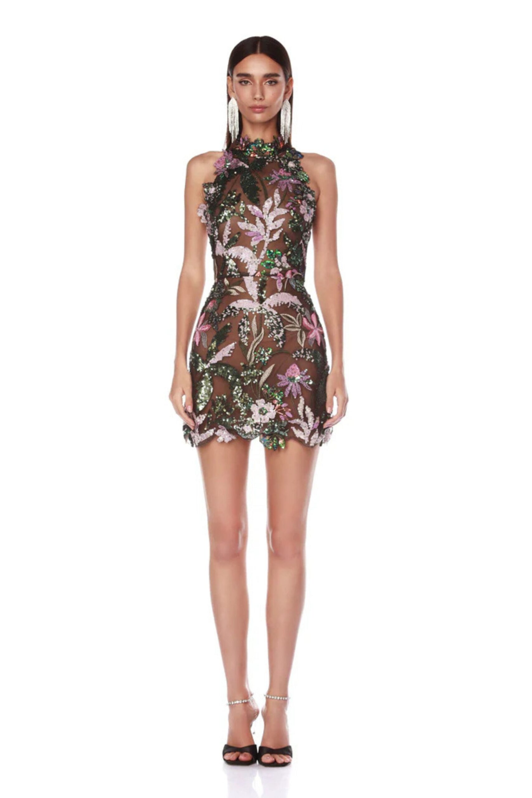 ANTONIA EMBROIDERED MINI DRESS, COCKTAIL PARTY