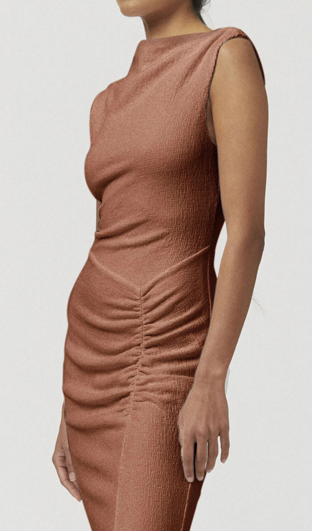 VEGA RUCHED MIDI DRESS, BODYCON PARTY