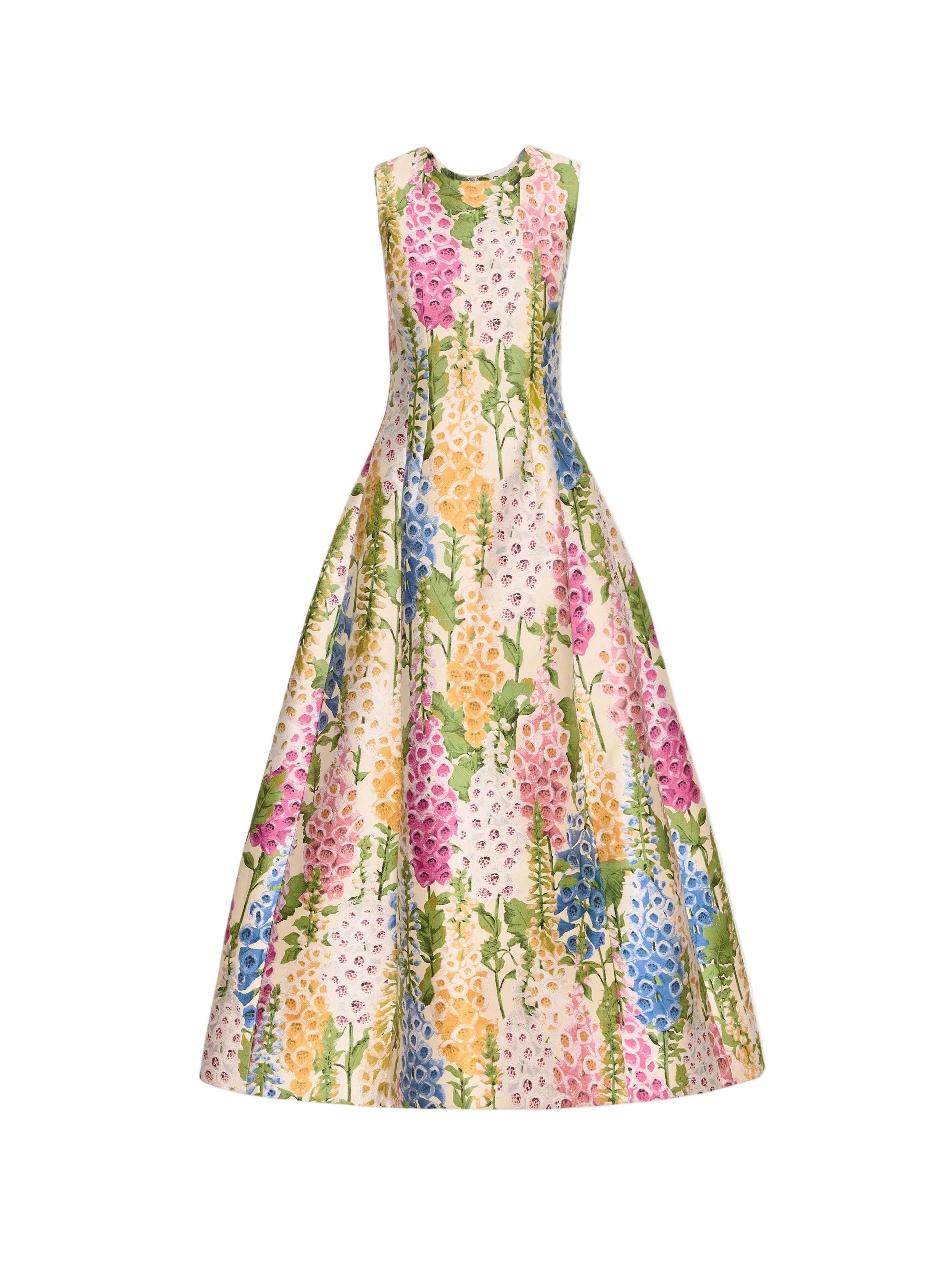 ZENOBIA PRINT SLEEVELESS MAXI DRESS FOR PARTIES