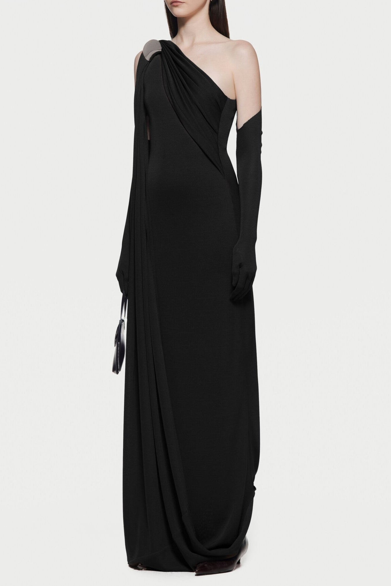 XAVIERA ONE-SHOULDER BACKLESS MAXI DRESS
