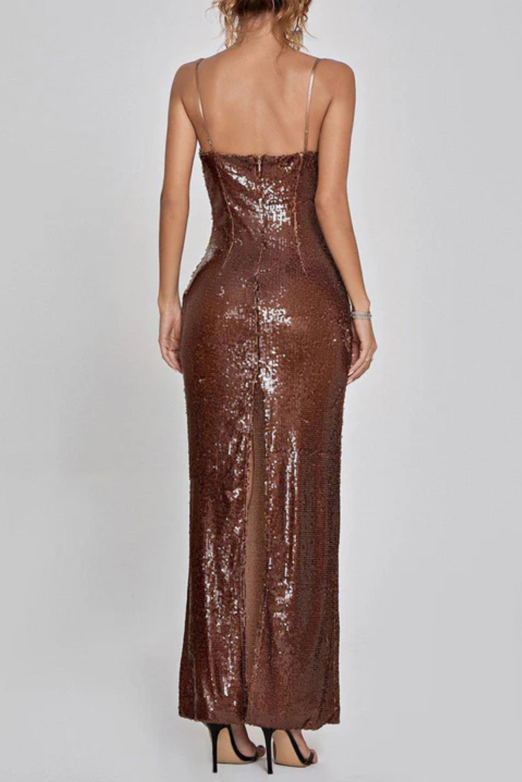 LORELEI BROWN SEQUIN PARTY DRESS