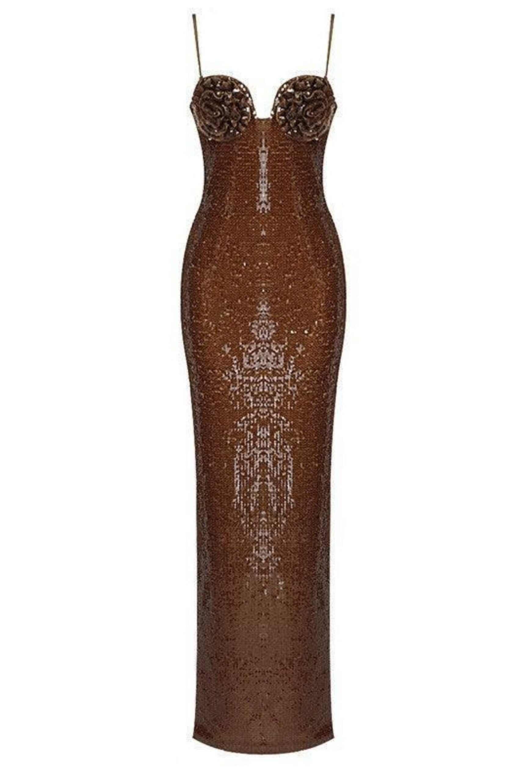 LORELEI BROWN SEQUIN PARTY DRESS