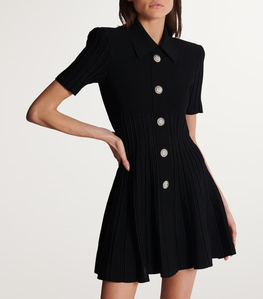 KRISTIN BLACK KNIT MINI DRESS, COCKTAIL PARTY