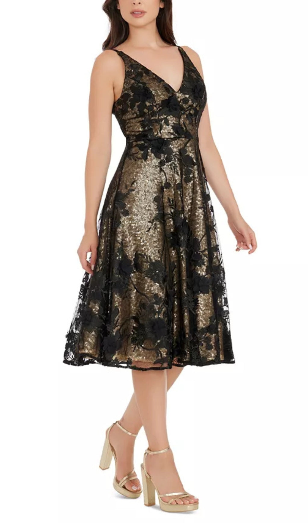 SEQUIN LACE DRESS FOR WOMEN - PARTY COCKTAIL