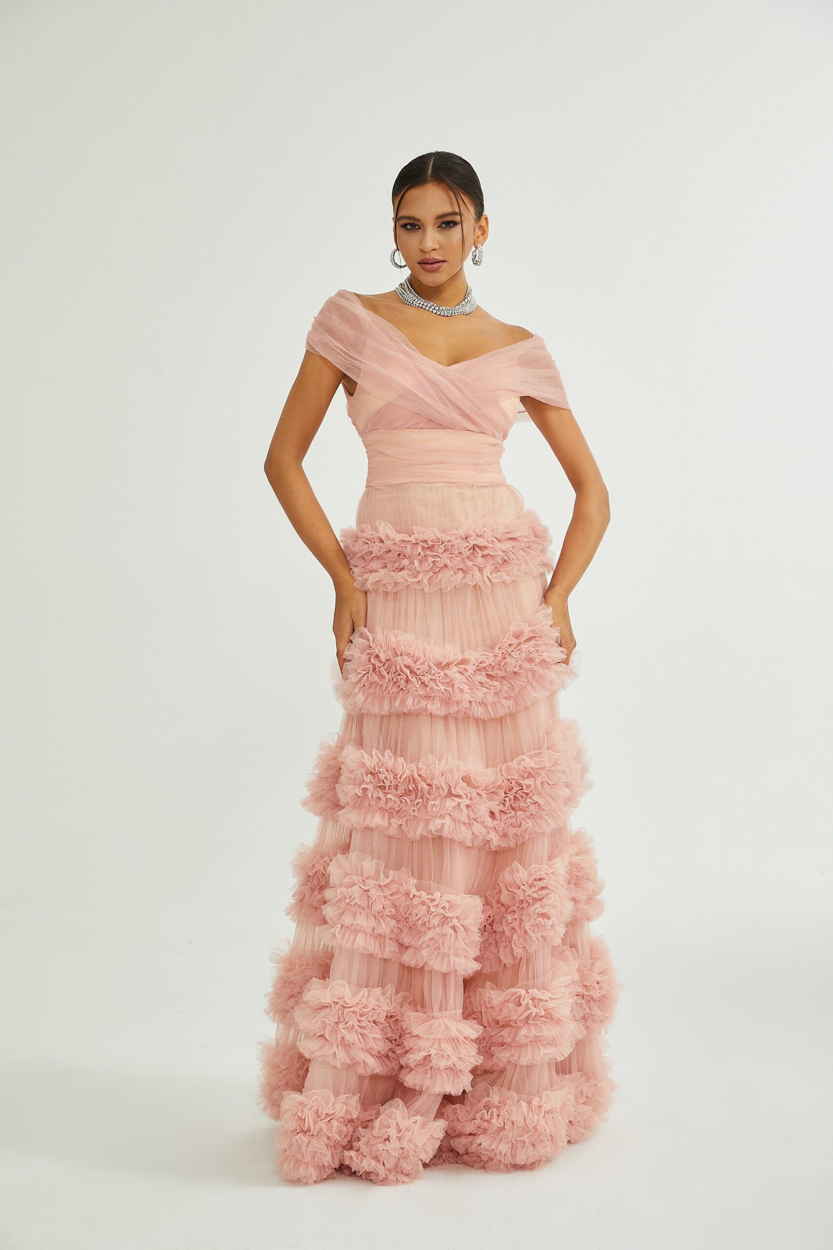 SOLÈNE TIERED MAXI DRESS FOR WEDDING GUEST