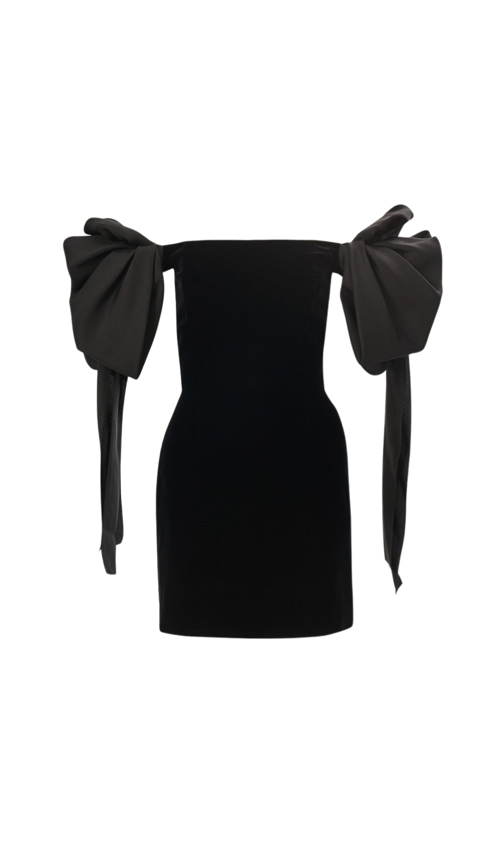 OFF-SHOULDER BLACK MINI DRESS, PARTY