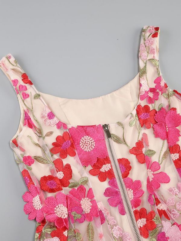 FLORAL MINI DRESS FOR WEDDING GUEST