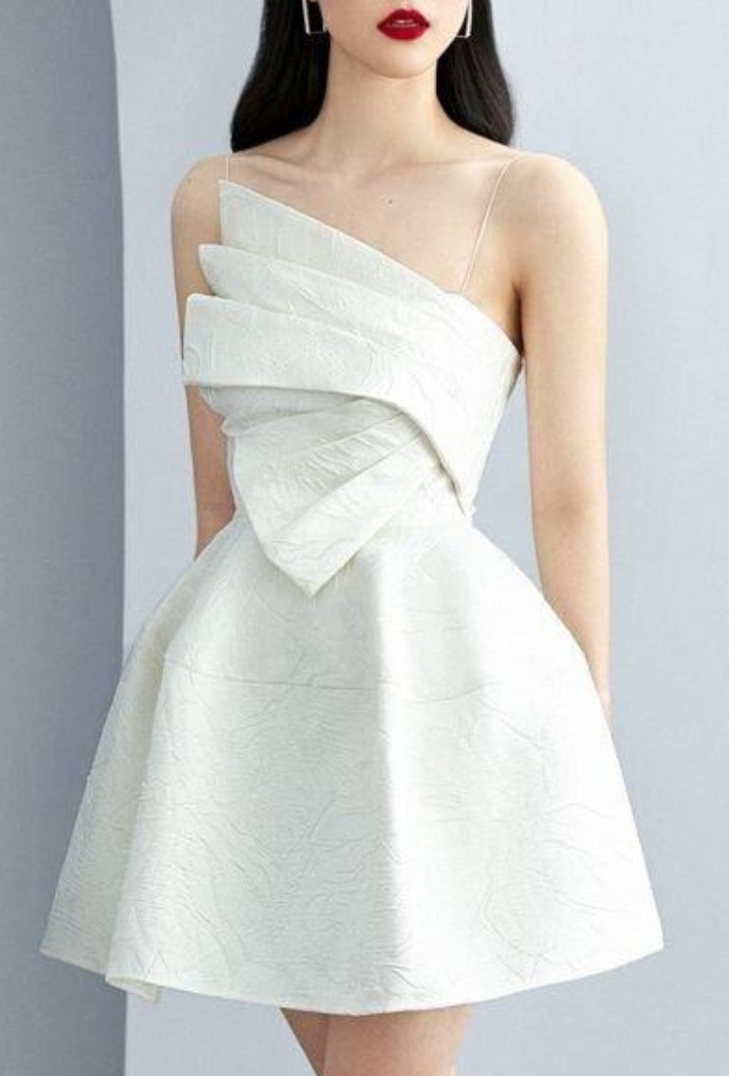 STRAPY WHITE MINI DRESS, EVENING BODYCON