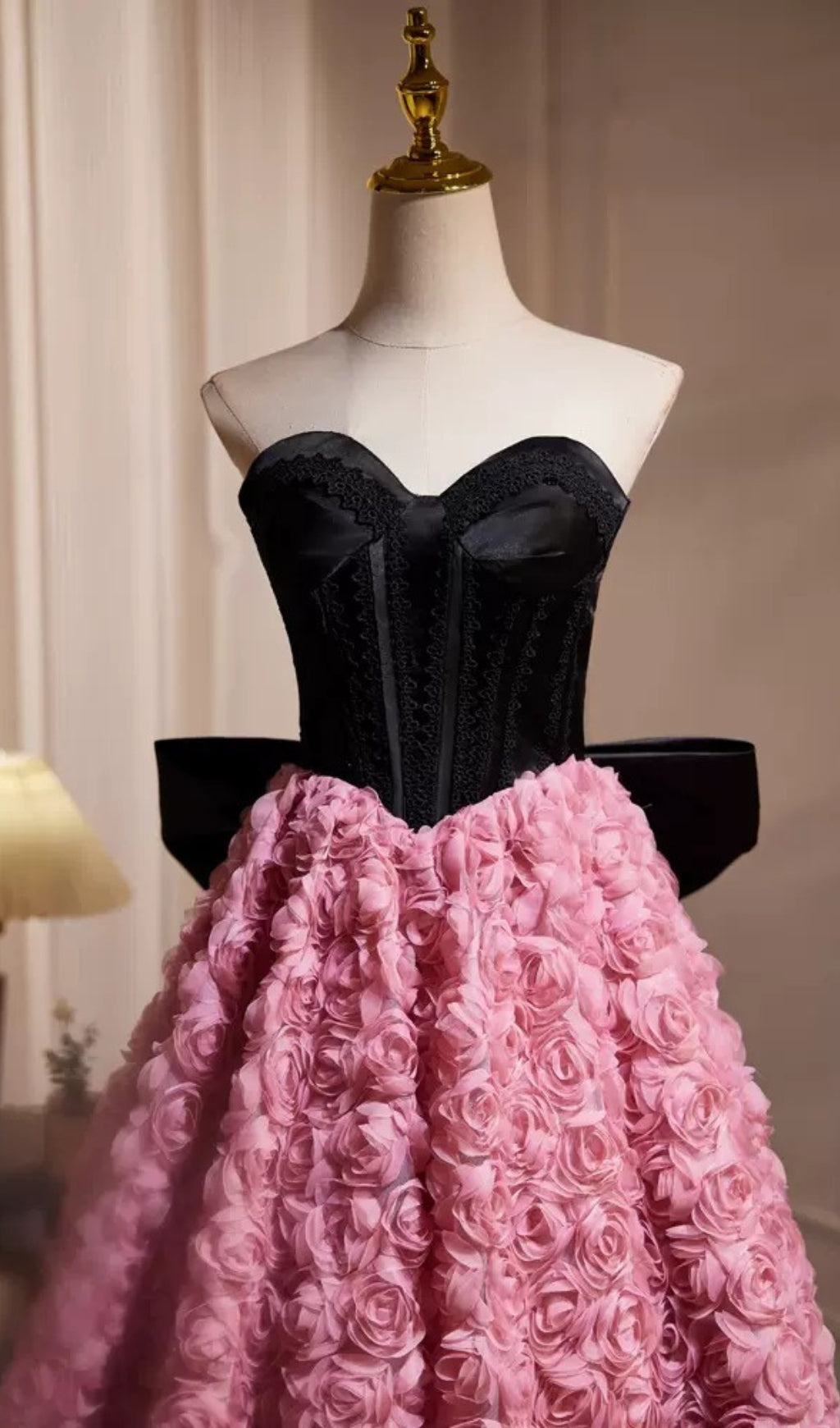 BLOOM STRAPLESS BOW DRESS, A-LINE, WEDDING GUEST