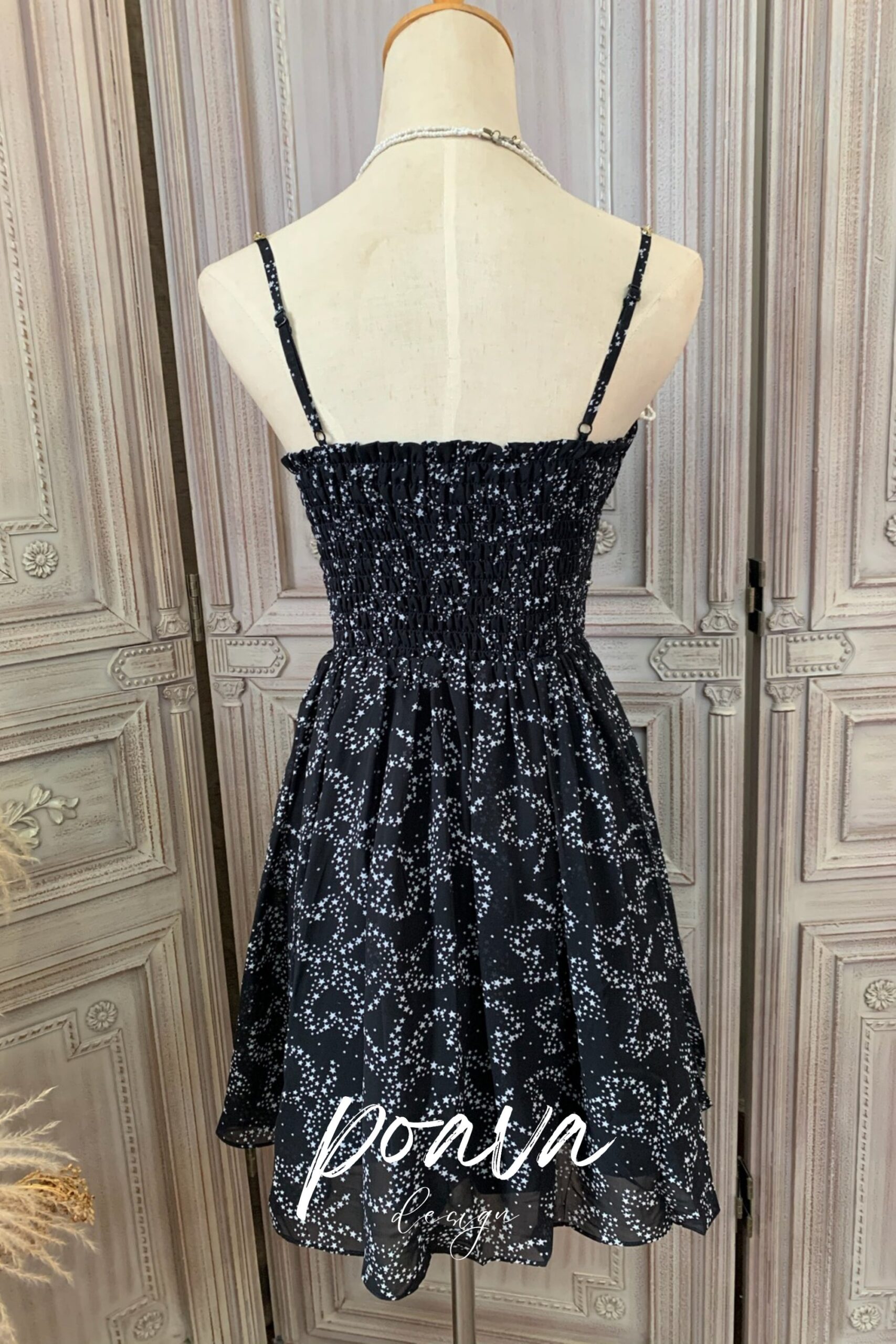 FLORAL MIDI DRESS, BLACK, COCKTAIL PARTY