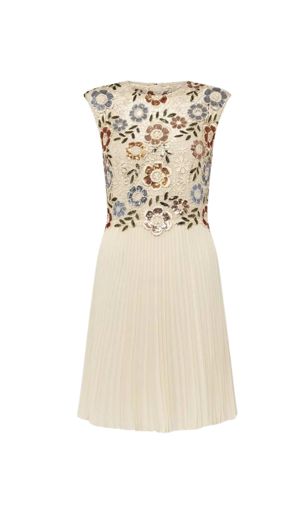 SEQUIN LACE FLORAL MINI DRESS APRICOT COCKTAIL