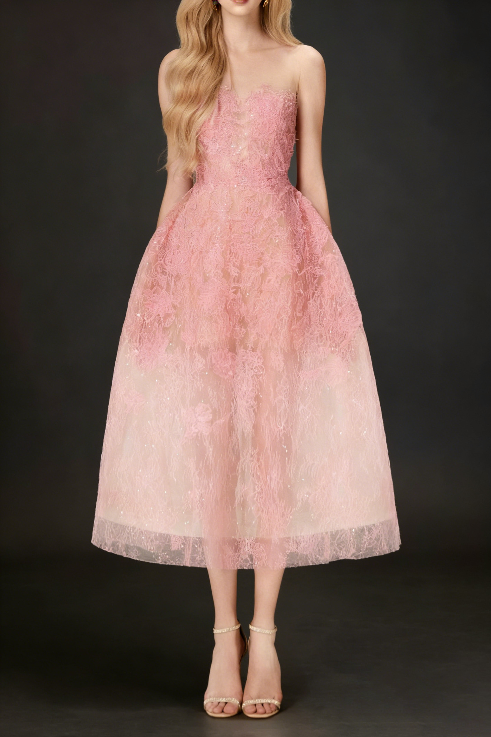 2_1c55f683-55ed-41f4-b450-8d086b228ccd PINK BEADED LACE PARTY DRESS