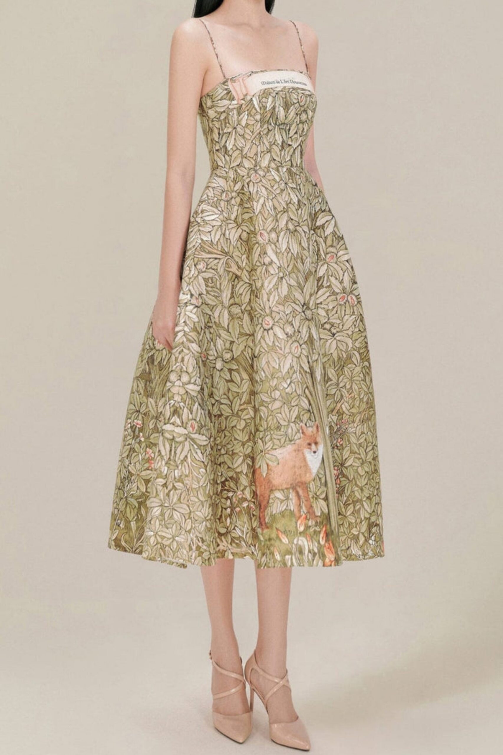 JUNGLE MIDI DRESS IN CHOCOLATE, BOHO CASUAL