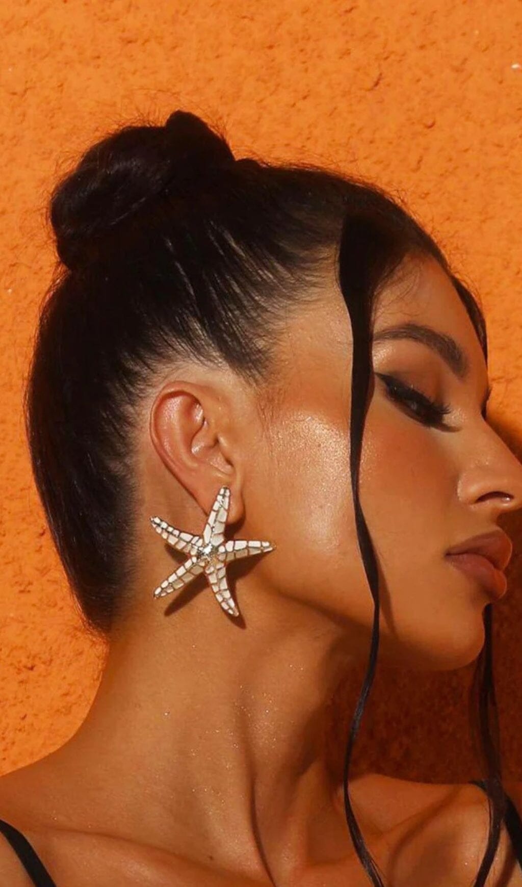 BEIGE STARFISH EARRINGS - CASUAL BEACH JEWELRY