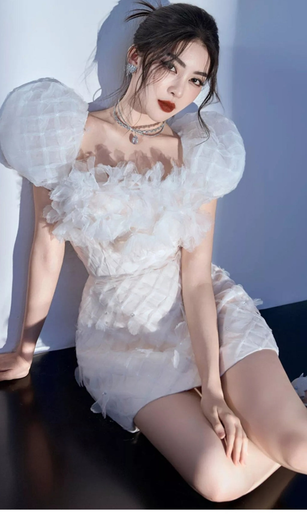 2_2ef3581a-3368-4c36-86e8-0bcc54e8681e FEATHER LACE WHITE MINI DRESS FOR PARTIES