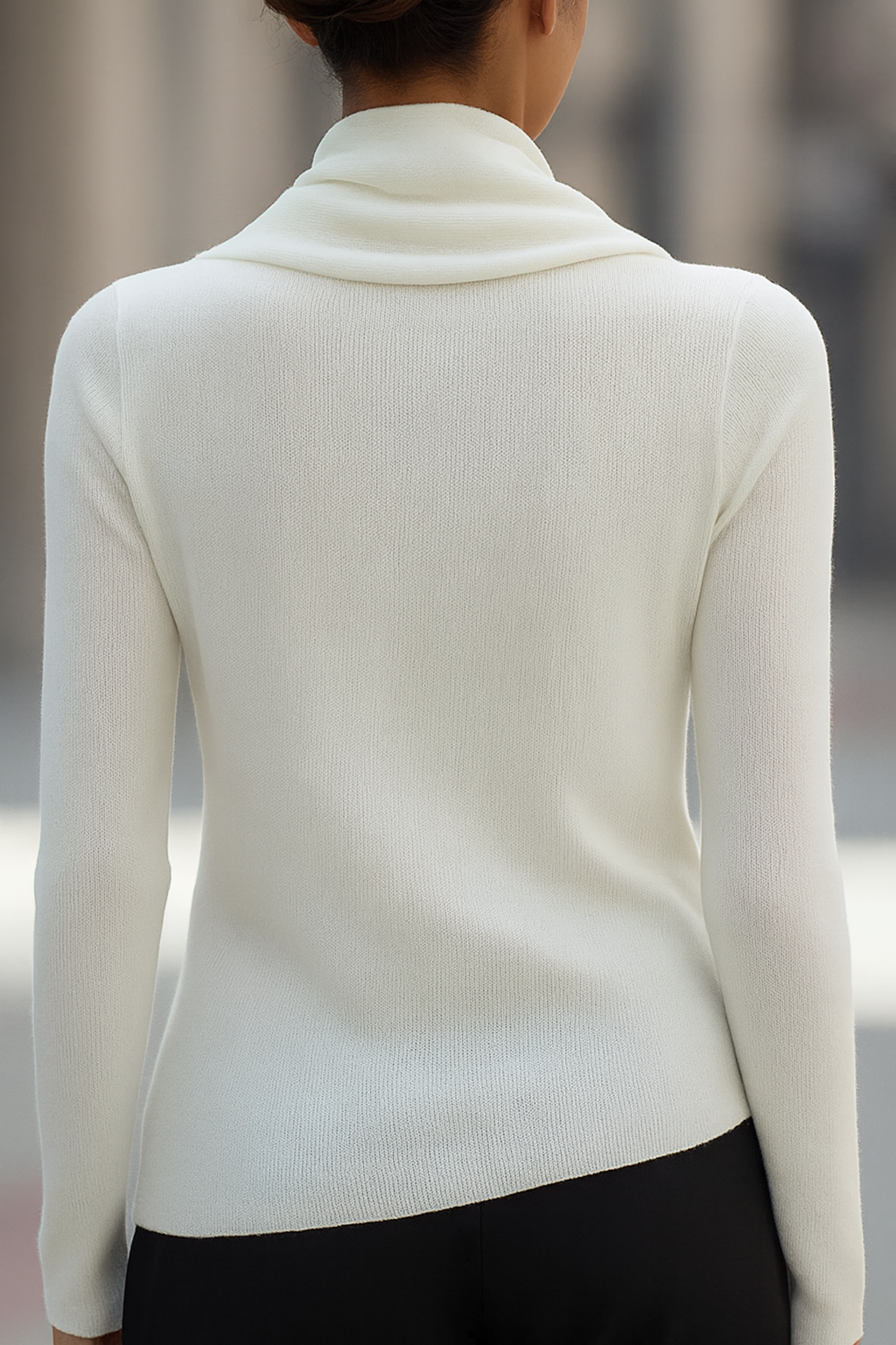 2_320d2ebc-acff-4281-abbd-584a67178ef3 DRAPED COWL NECK LONG SLEEVE TOP FOR EVENING