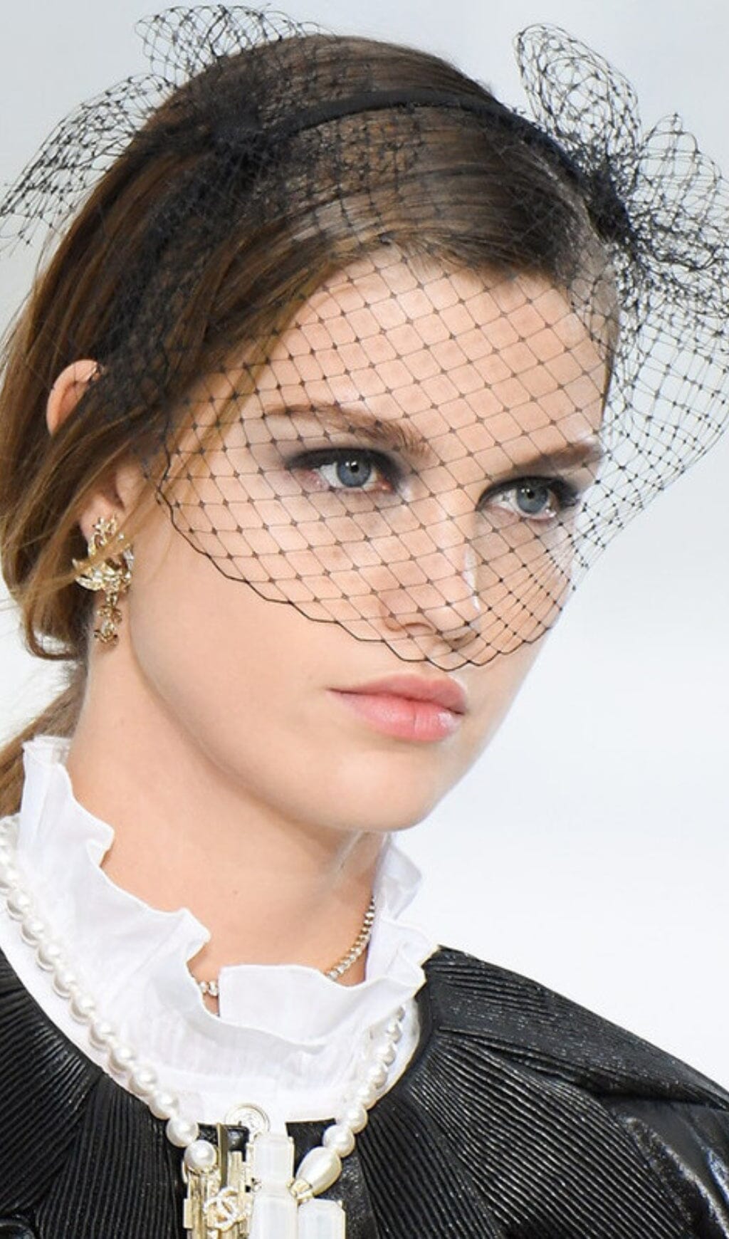 MATTE MESH NET VEIL HEADBAND FOR WEDDING