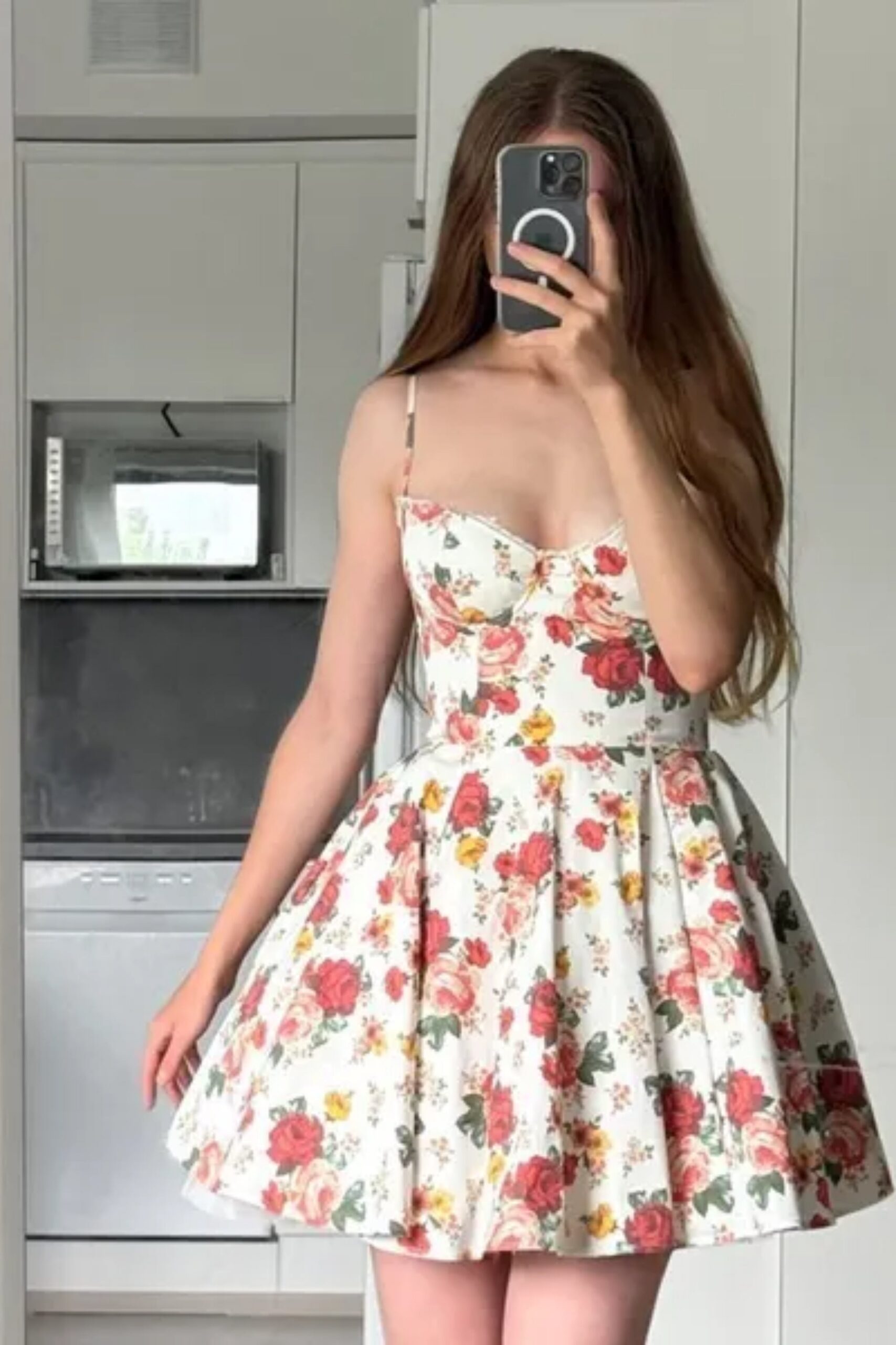 ITALIAN ROSE TULLE MINI DRESS FOR PARTY