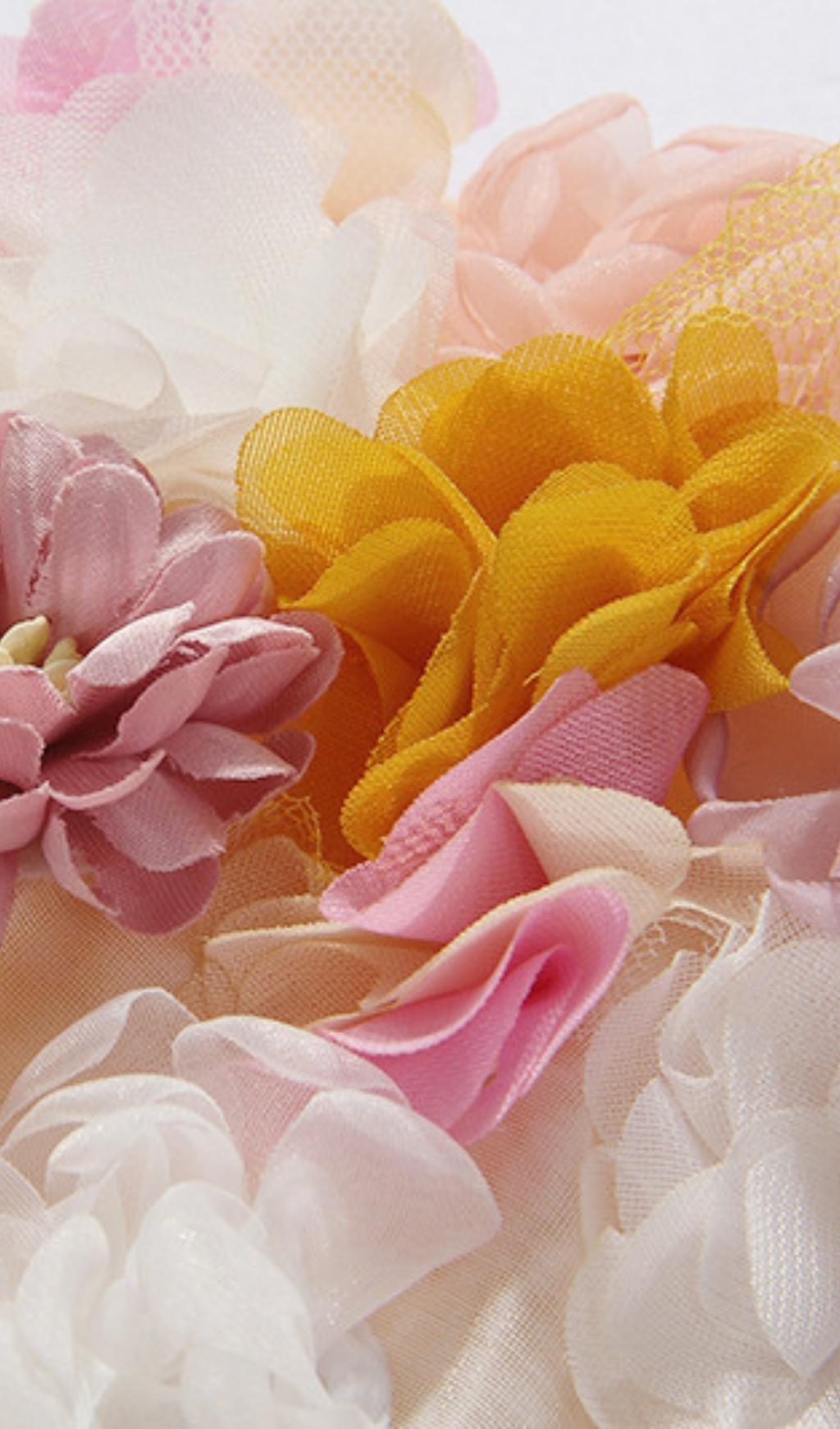 YELLOW FLOWER MIDI DRESS FOR WEDDING GUEST