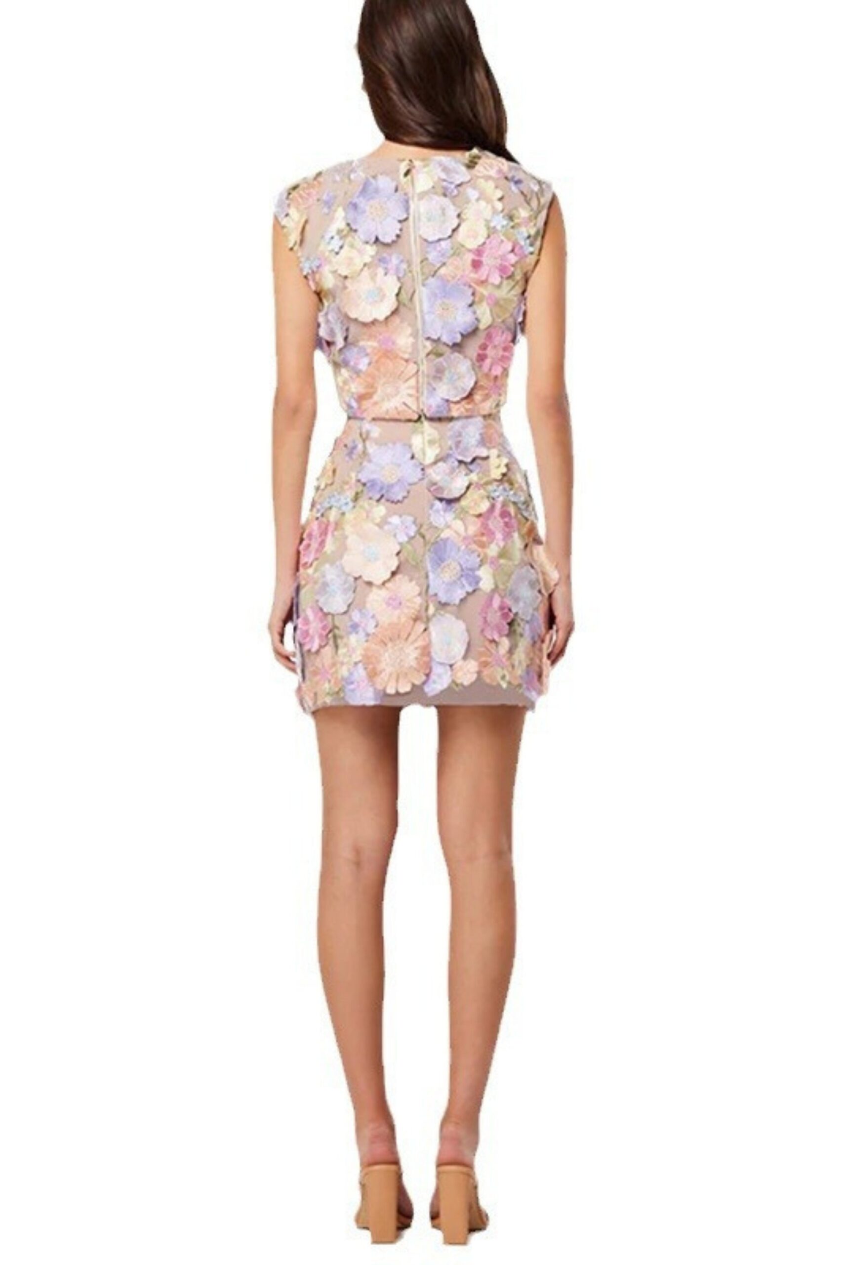 3D LACE FLORAL CROP TOP & SKIRT SET