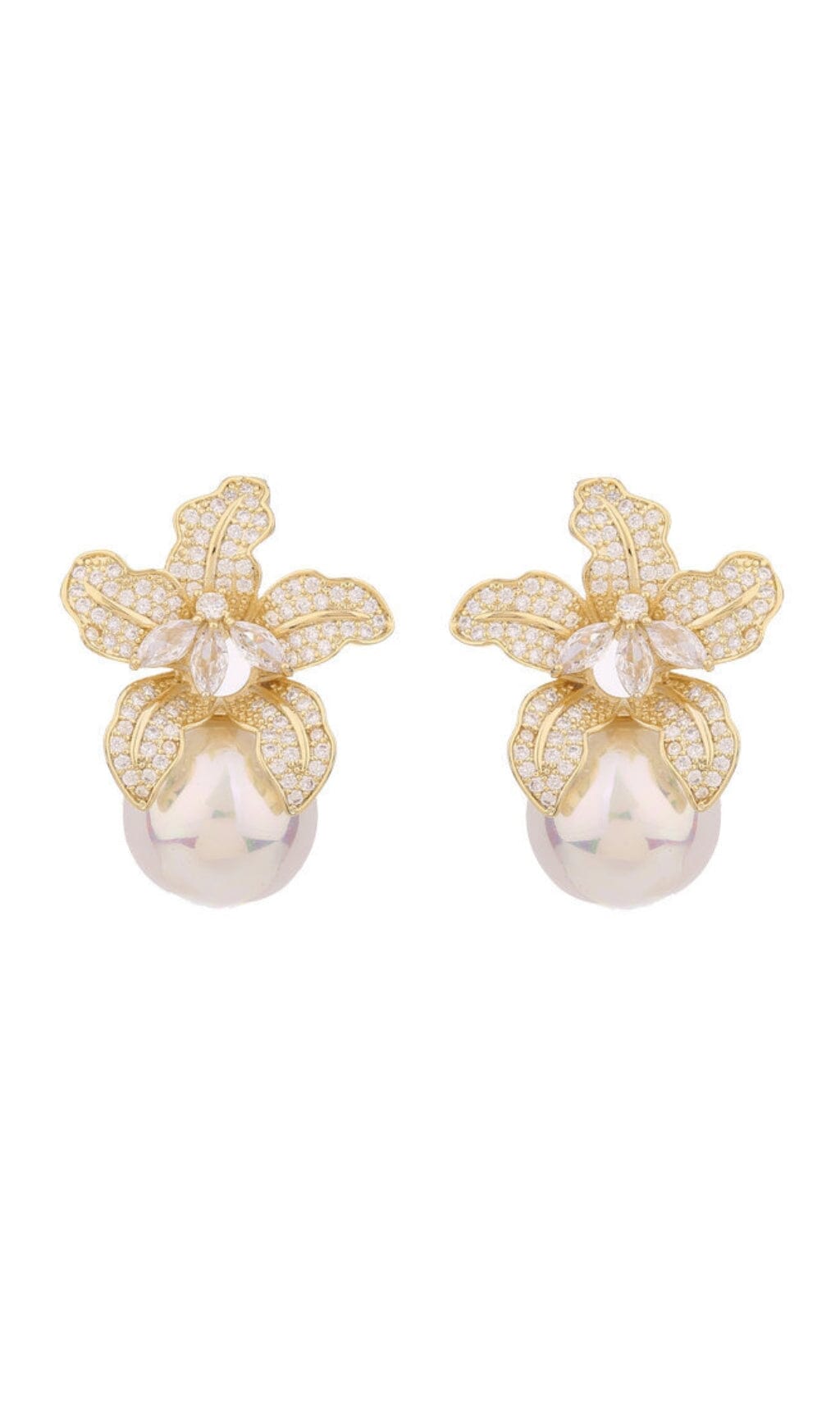 2_6171d3a2-7516-4a76-bbcc-df41b7d6b889 LILY GOLD PEARL DROP EARRINGS FOR WEDDING