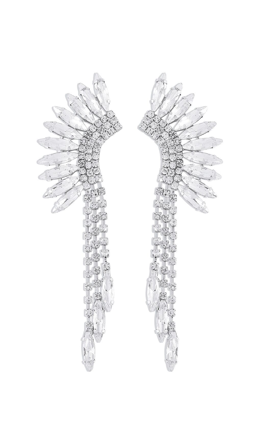 2_6b588afb-4295-4072-9c70-9d8ebe5fc74f SILVER TIERED DROP EARRINGS FOR WEDDING PARTY