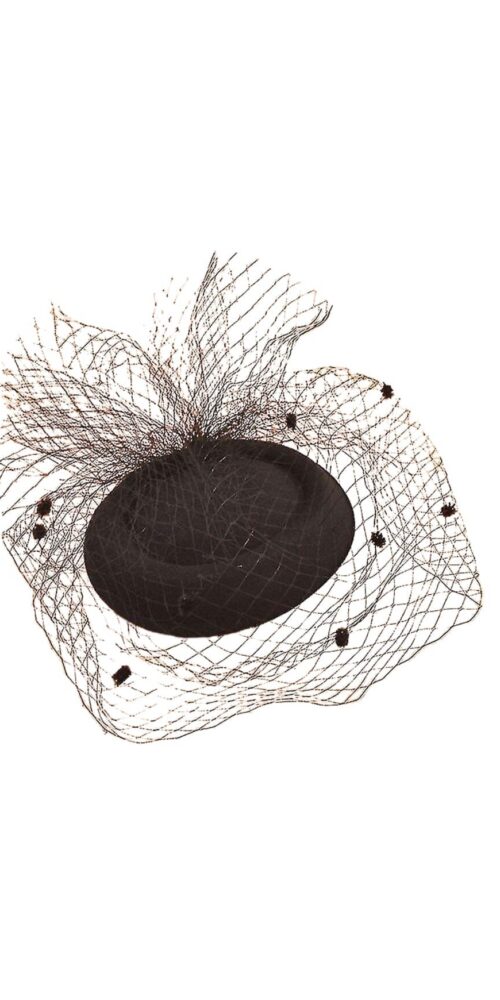 TOPPER MESH NET VEIL FELT HAT TOPPER MESH NET VEIL FELT HAT