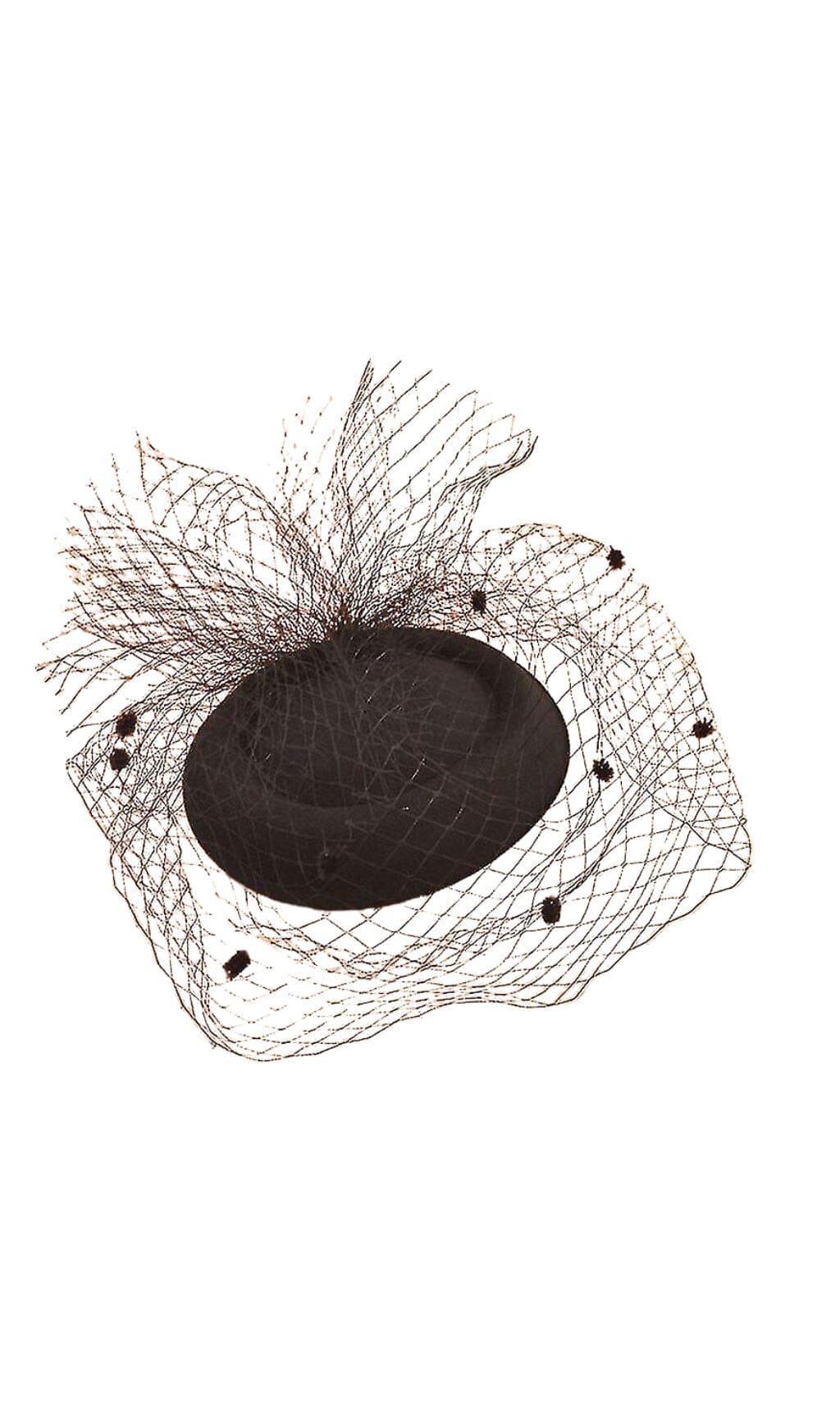 2_80268159-4cff-478b-a9e3-5d35d8ce4f60 FELT HAT WITH MESH NET VEIL, WEDDING FASCINATOR