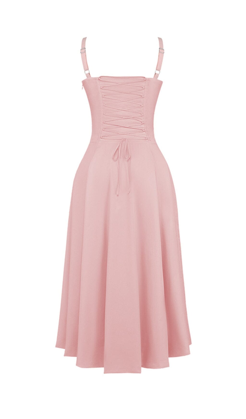 BABY PINK BUSTIER SUNDRESS FOR PARTY