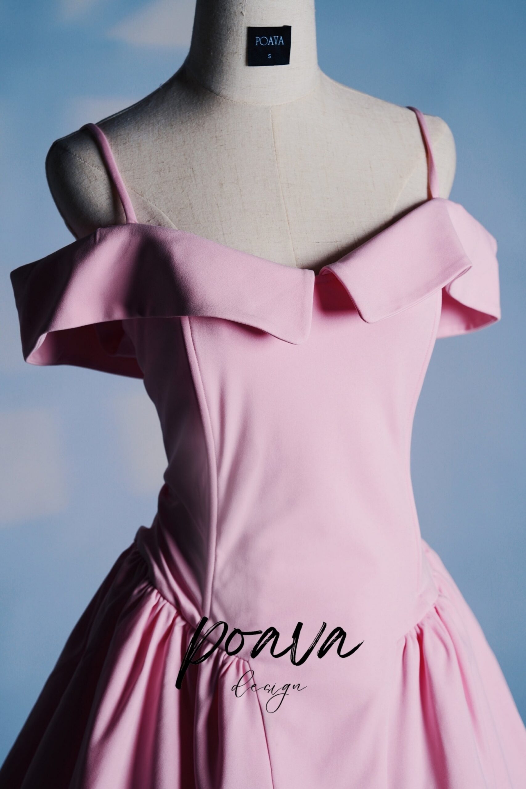 2_8520e69a-204a-4570-b343-a48d897a5dfa COTTON CANDY TWILL OFF-SHOULDER MINI DRESS