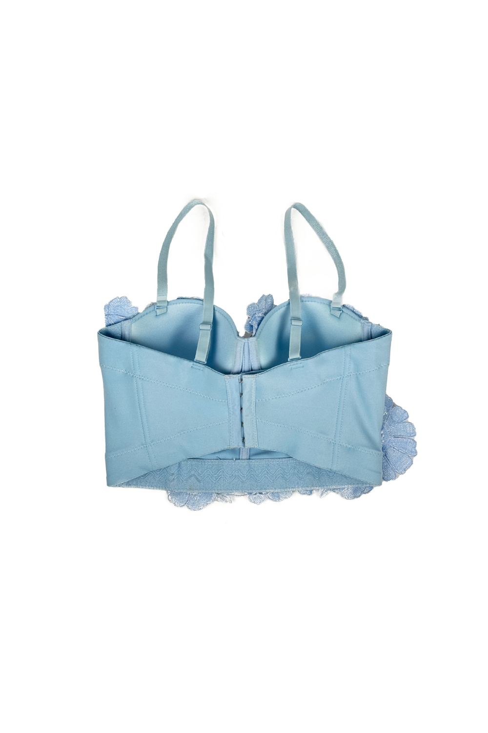 3D FLOWER BLUE DIAMOND CORSET, EVENING SILHOUETTE
