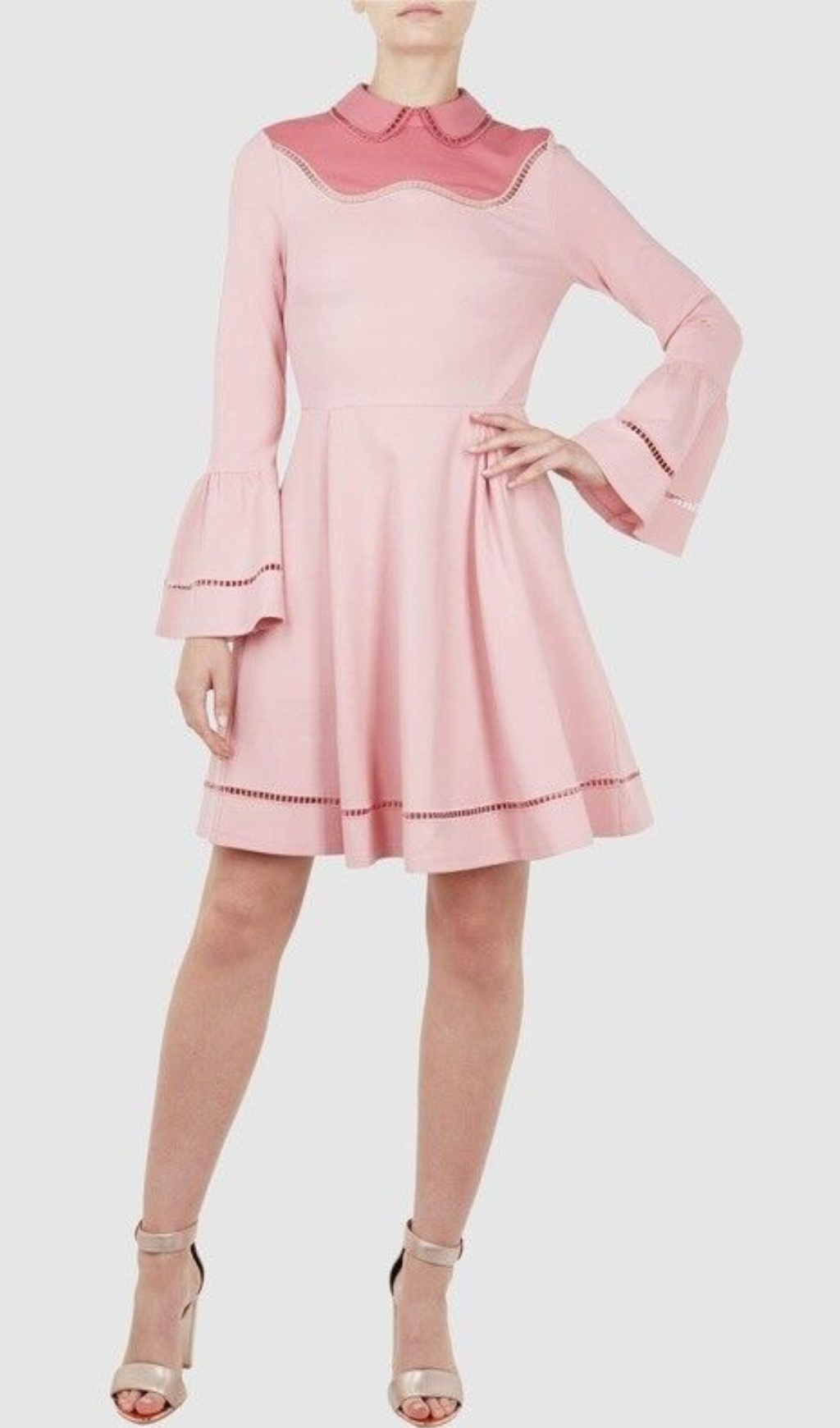 2_985a1308-7c52-46a0-bc96-17185bbdd71e PINK SKATER MINI DRESS FOR PARTIES