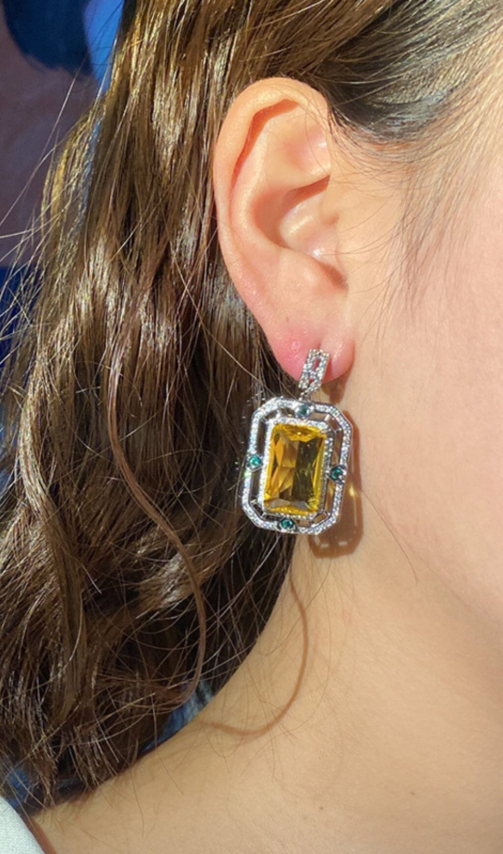 ZIRCON GEOMETRIC STUD EARRINGS FOR WOMEN