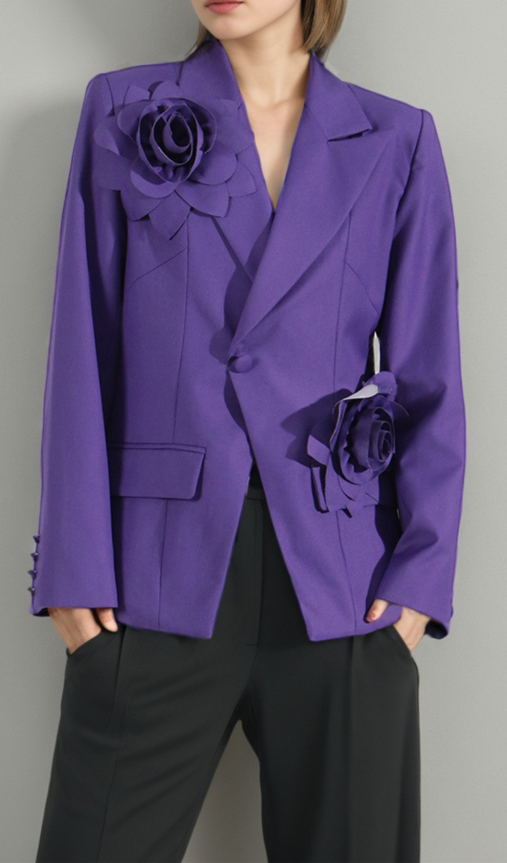 2_b34b683e-a711-4de8-be2d-ea67d11ce4c1 AHARON BLAZER: CROSS LAPEL FLOWER WEDDING
