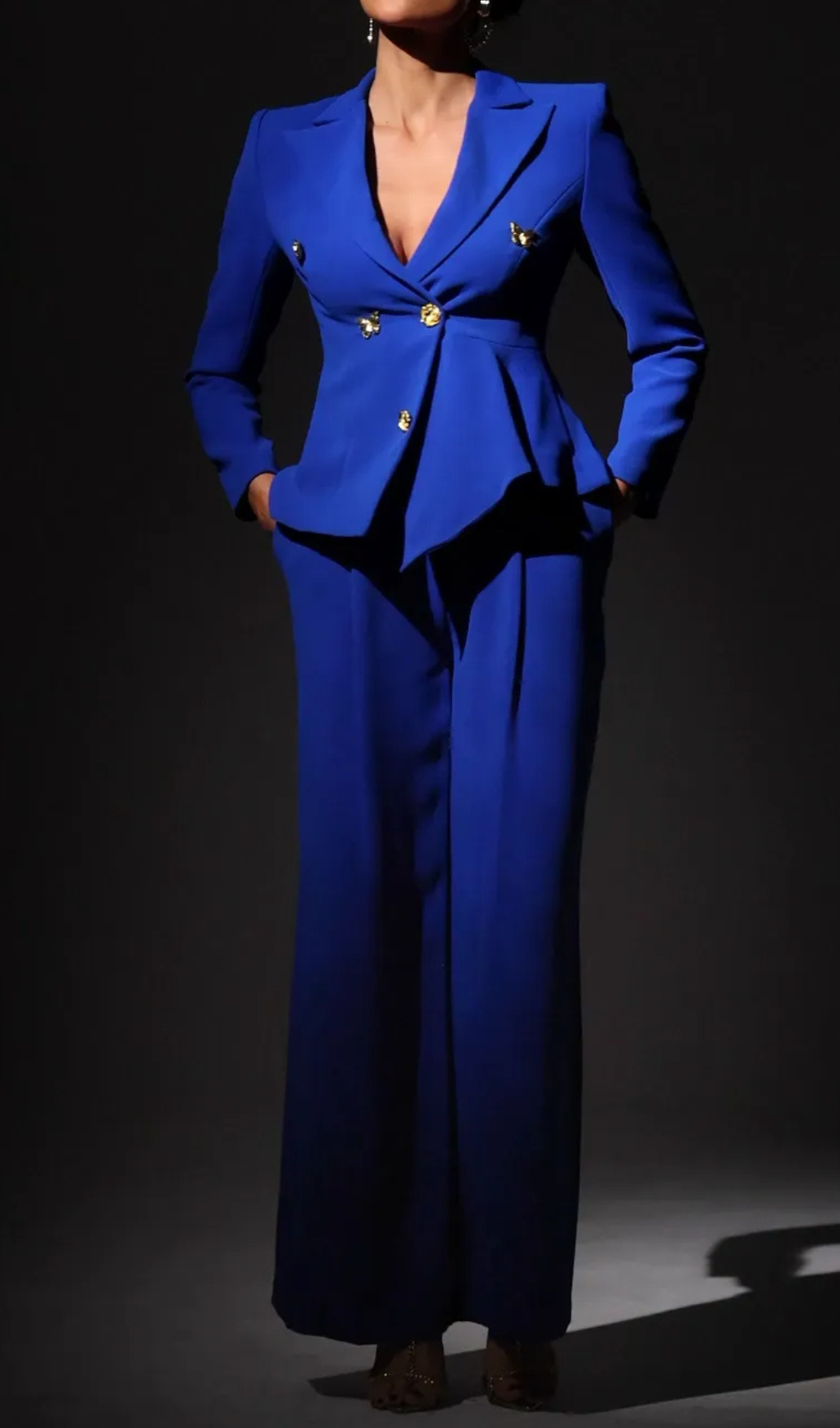 LEXI V-NECK LONG SLEEVE TWO-PIECE SET FOR PARTY