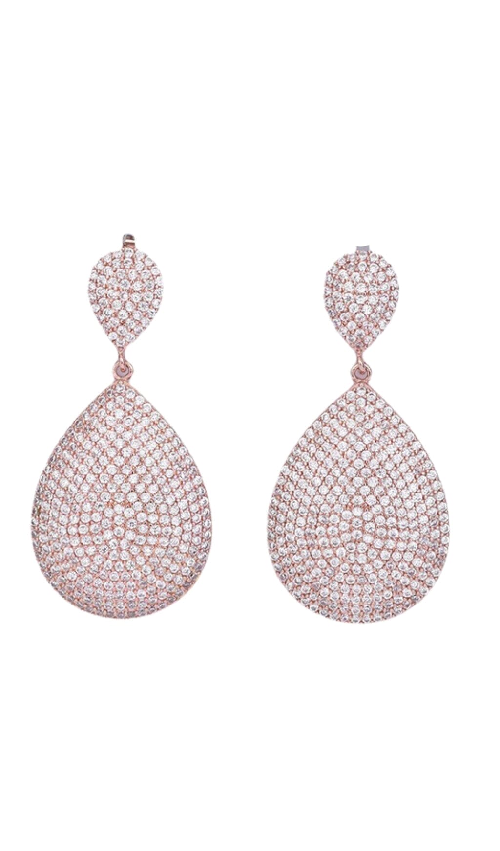 2_bb1daa9b-1bf4-4418-9a9d-2cff961a94ae GOLD TEARDROP DIAMANTE STATEMENT PARTY EARRINGS