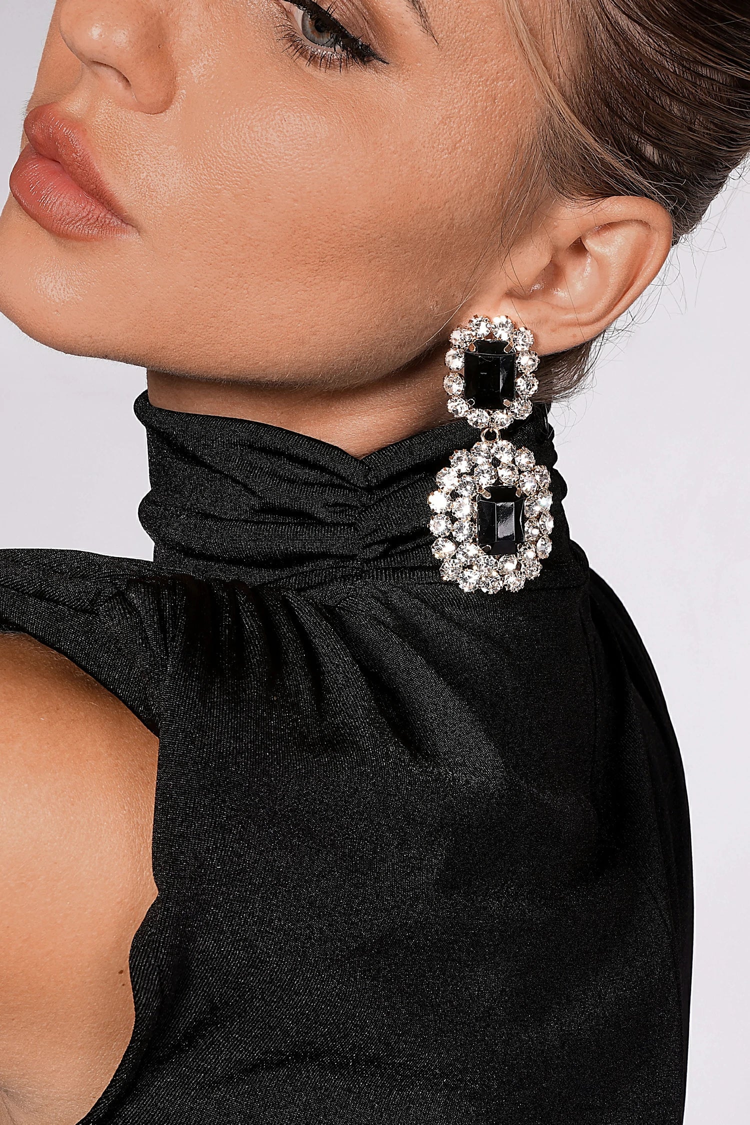 FABIANA RECTANGULAR GEMSTONE EARRINGS