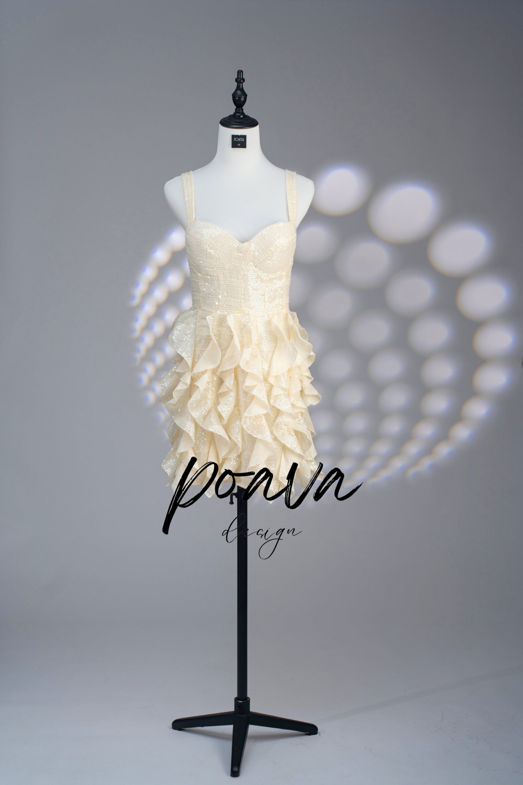 CHIFFON MINI DRESS WHITE WEDDING GUEST PARTY